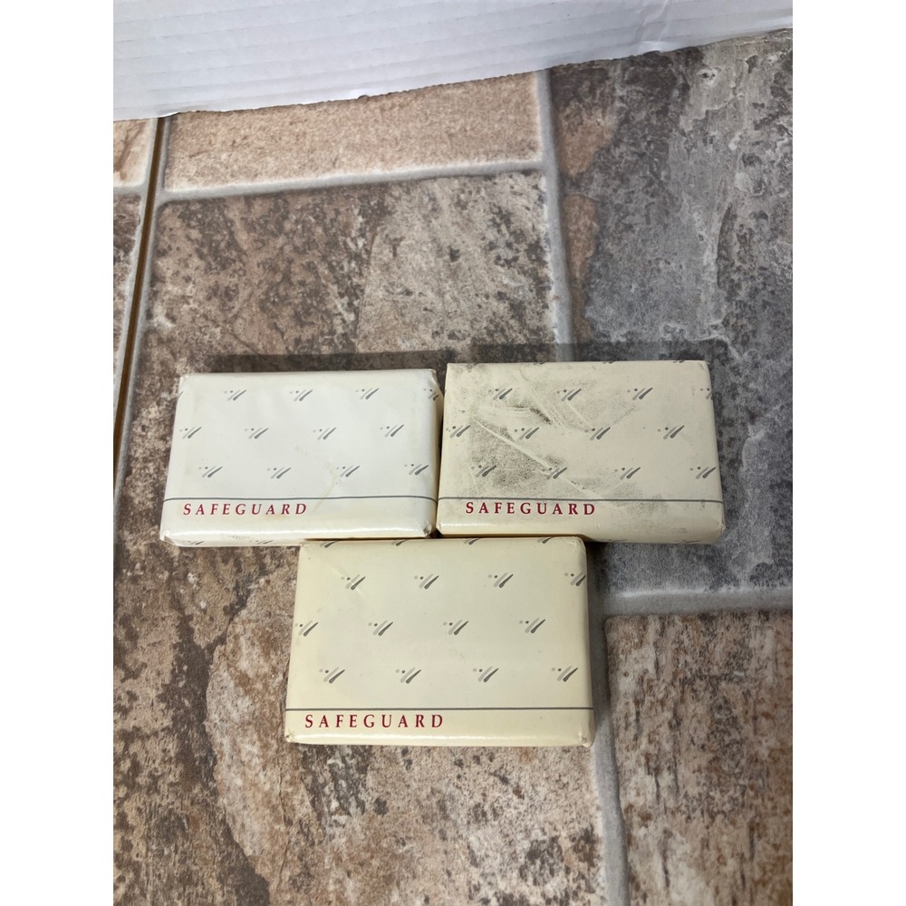 Safeguard Deodorant Soap Bar‎ Triclocarban 3 Pack New Vintage